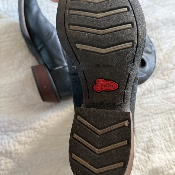 Black Western Leather Boots - Picture 3 of 5